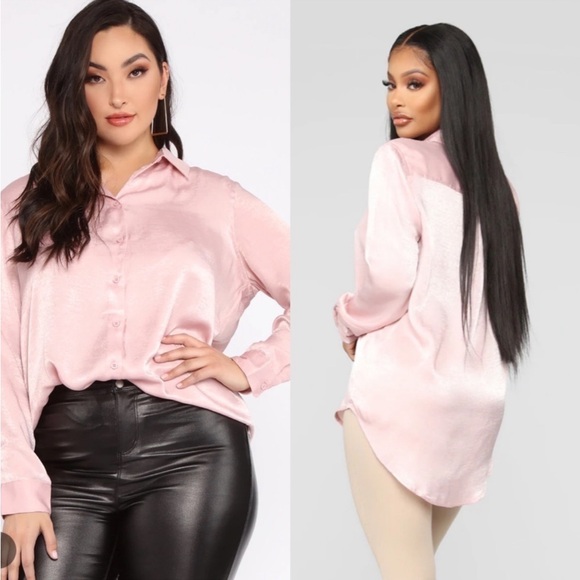 Fashion Nova Tops - NWT Fashion Nova blush Got to take care of business top size 1X